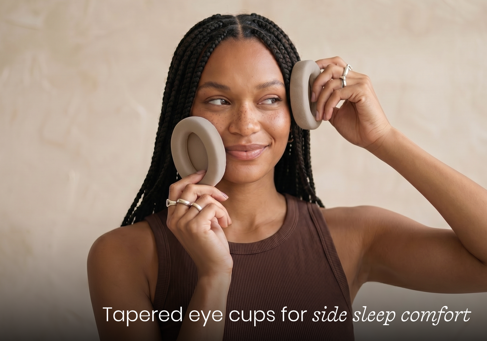 Manta SILK Sleep Mask - Tranquil Taupe image 7